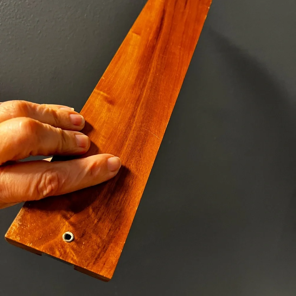 Vintage Wooden Wall-Mounted Tie / scarf Rack holds up to 24 ties
